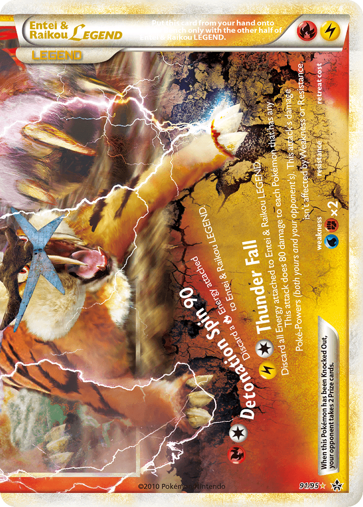 Entei & Raikou LEGEND HS—Unleashed card