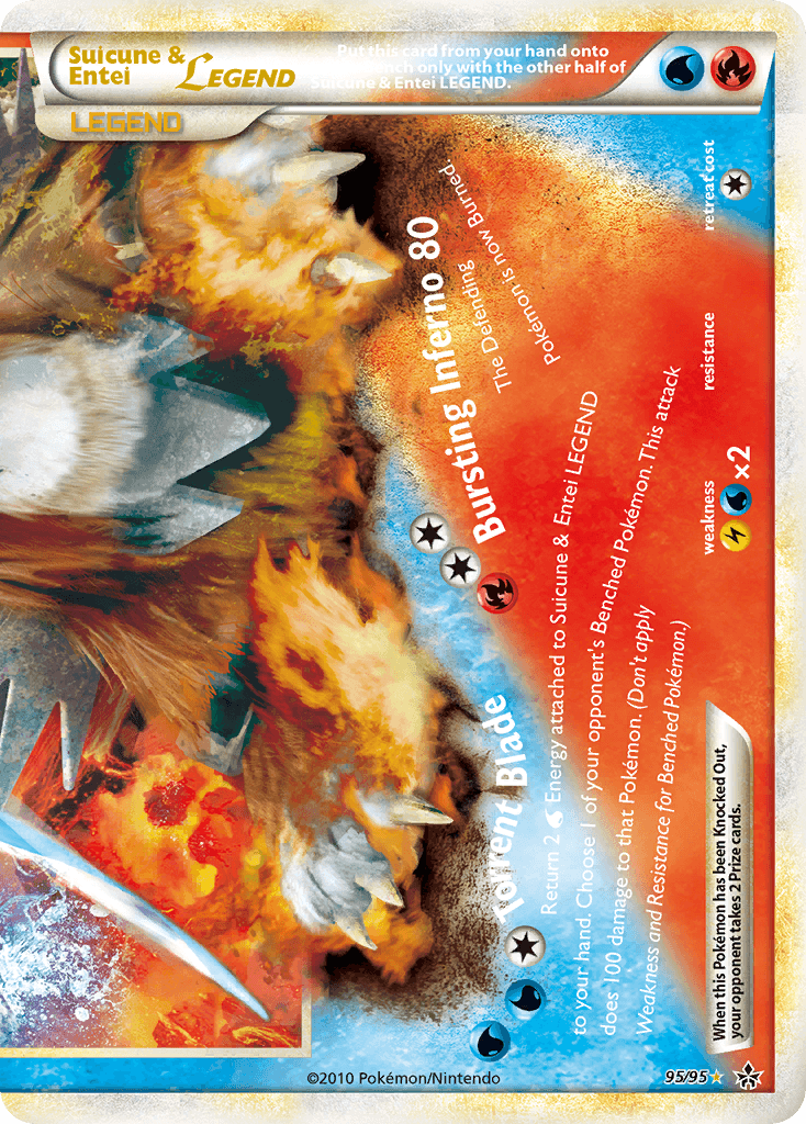 Suicune & Entei LEGEND 寶可夢 card