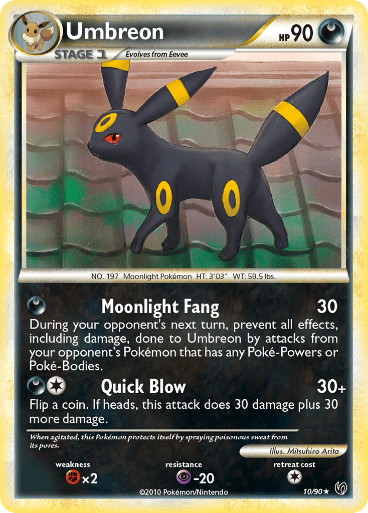Umbreon HS—Undaunted card