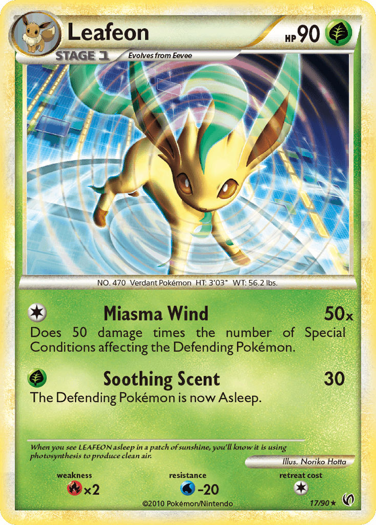 Leafeon HS—Undaunted card