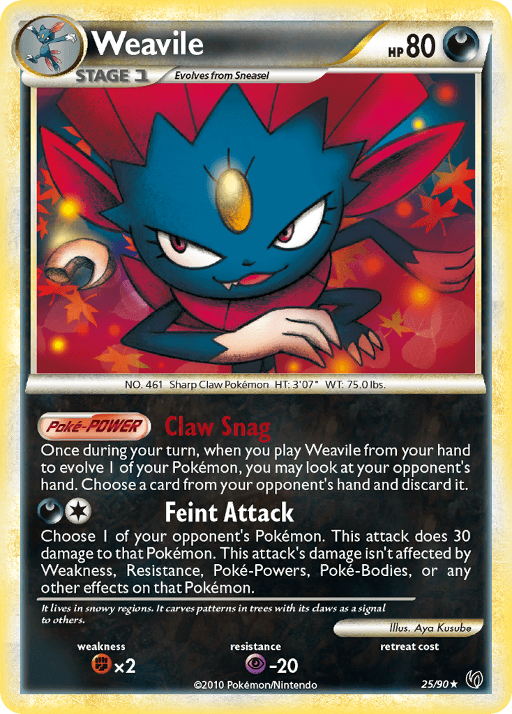Weavile HS—Undaunted card
