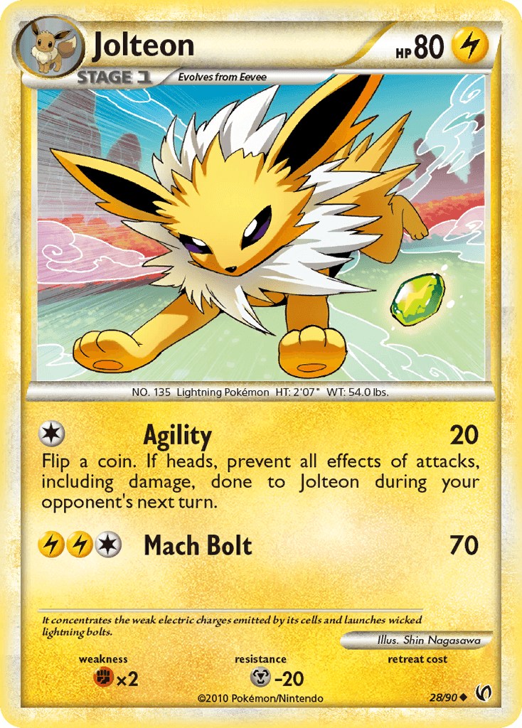 Jolteon HS—Undaunted card
