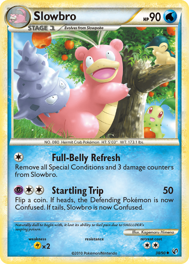 Slowbro HS—Undaunted card