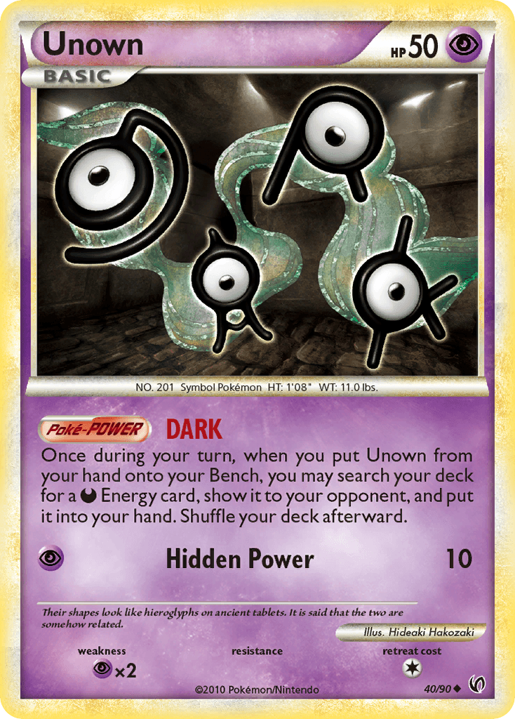 Unown HS—Undaunted card