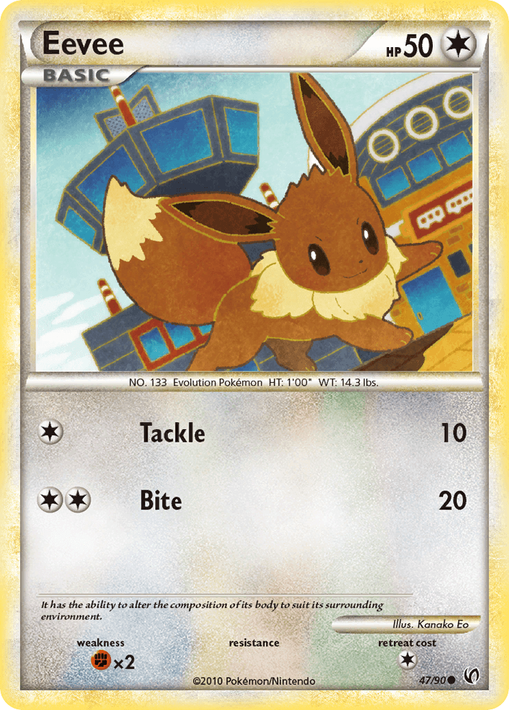 Eevee HS—Undaunted card