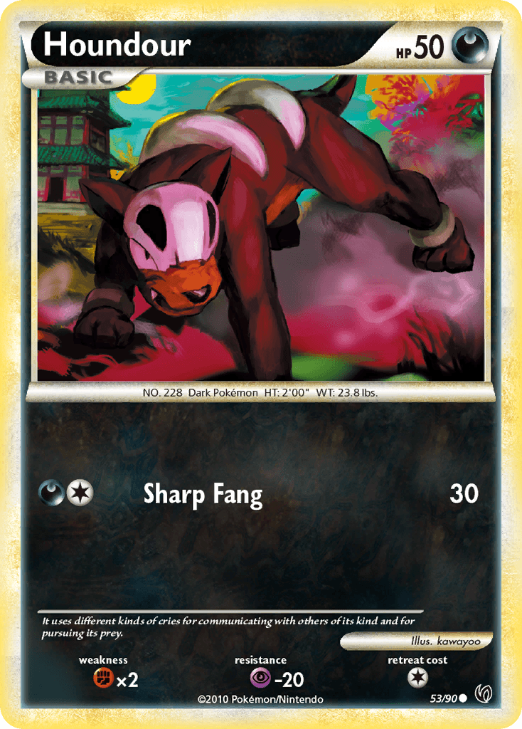 Houndour HS—Undaunted card