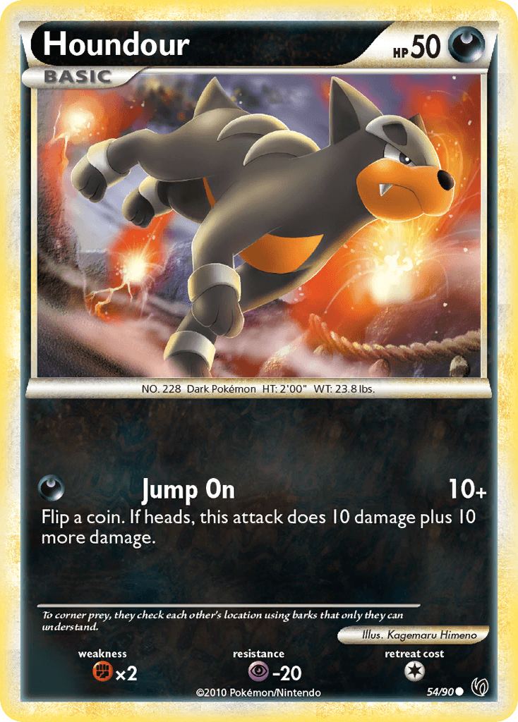 Houndour HS—Undaunted card