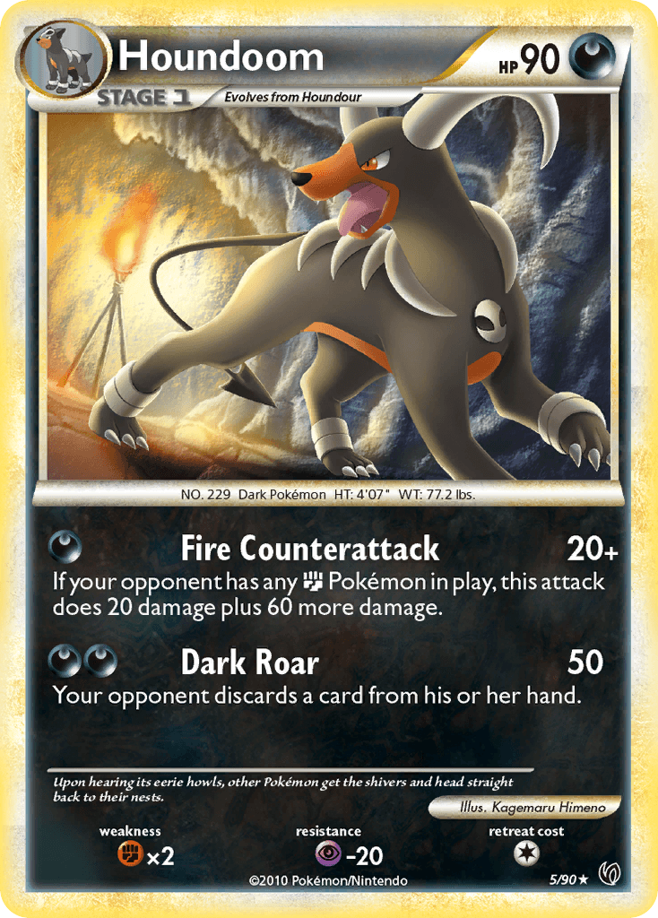 Houndoom HS—Undaunted card