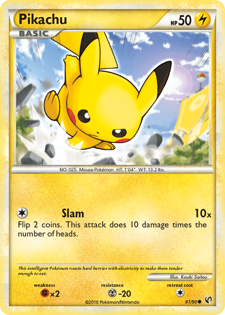 Pikachu HS—Undaunted card