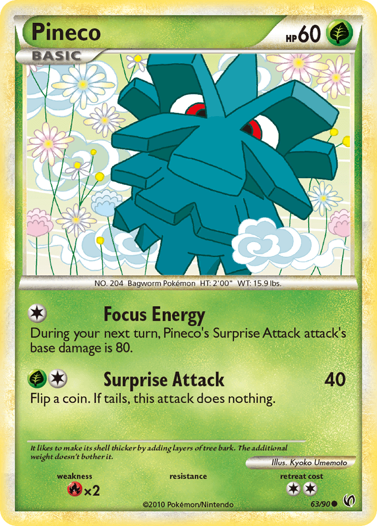 Pineco HS—Undaunted card