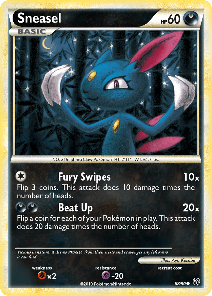 Sneasel HS—Undaunted card