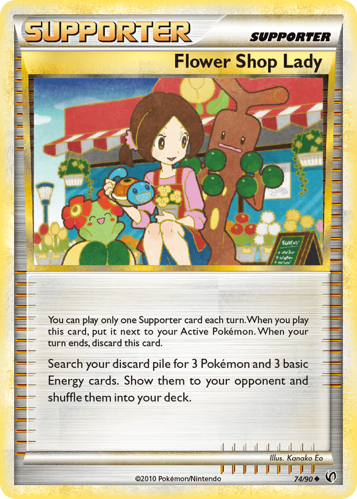 Flower Shop Lady HS—Undaunted card