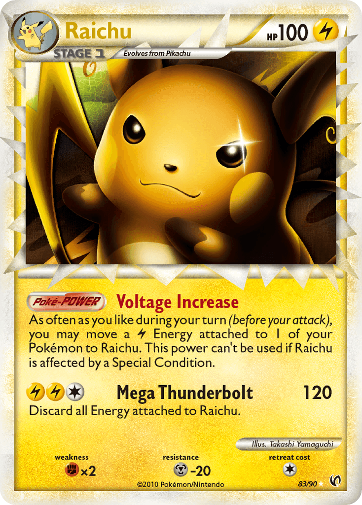 Raichu HS—Undaunted card
