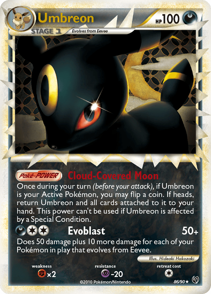 Umbreon HS—Undaunted card