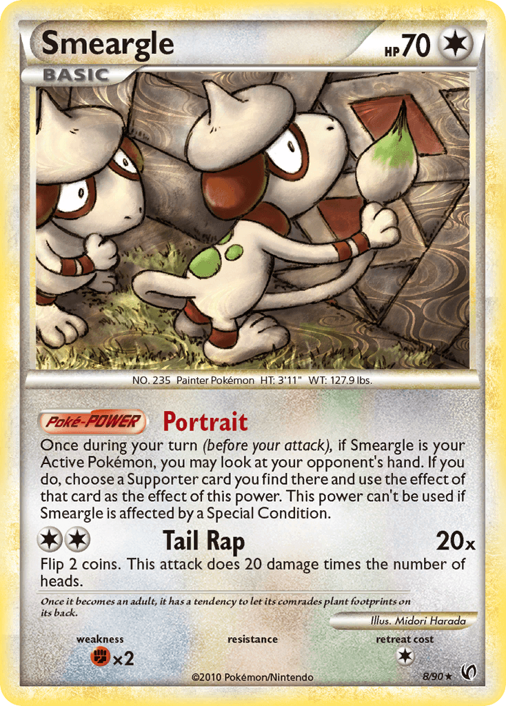 Smeargle HS—Undaunted card