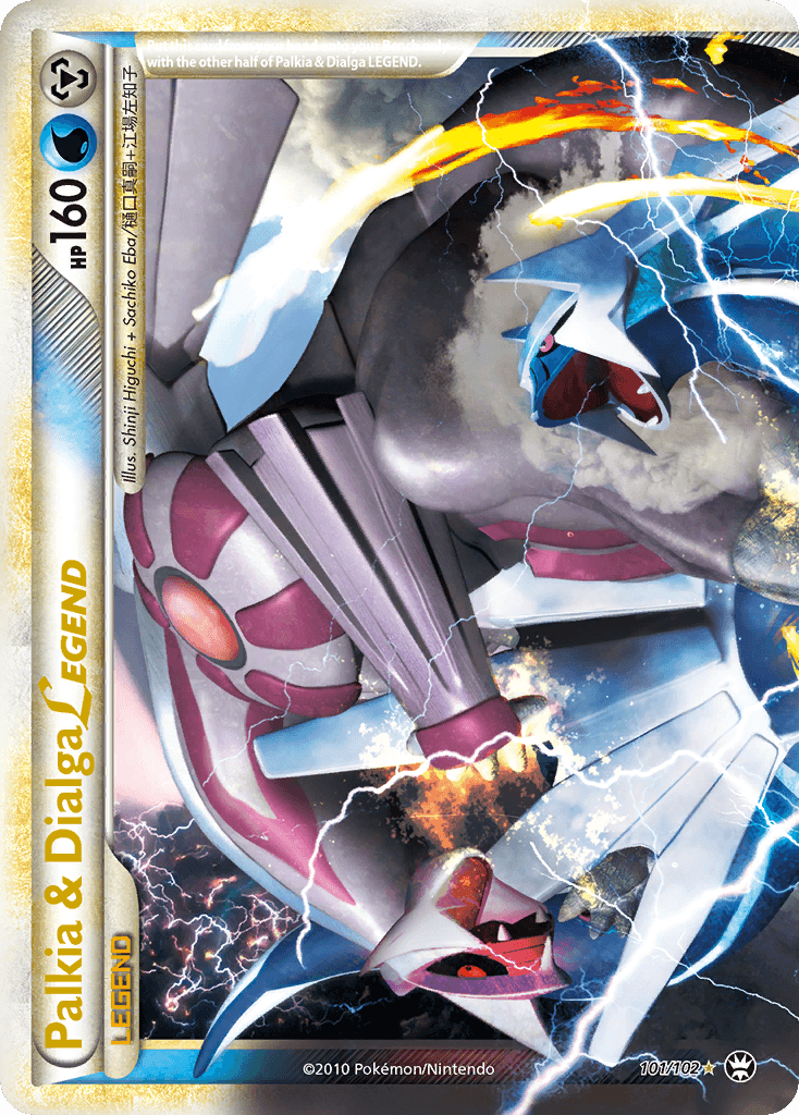Palkia & Dialga LEGEND HS—Triumphant card