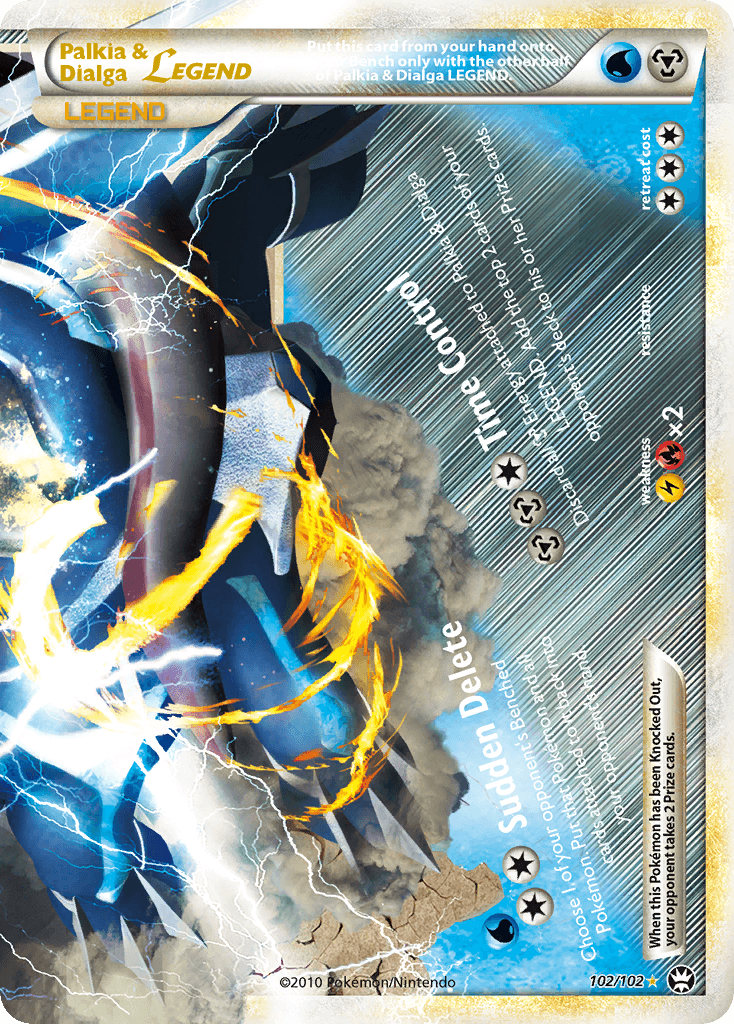 Palkia & Dialga LEGEND HS—Triumphant card