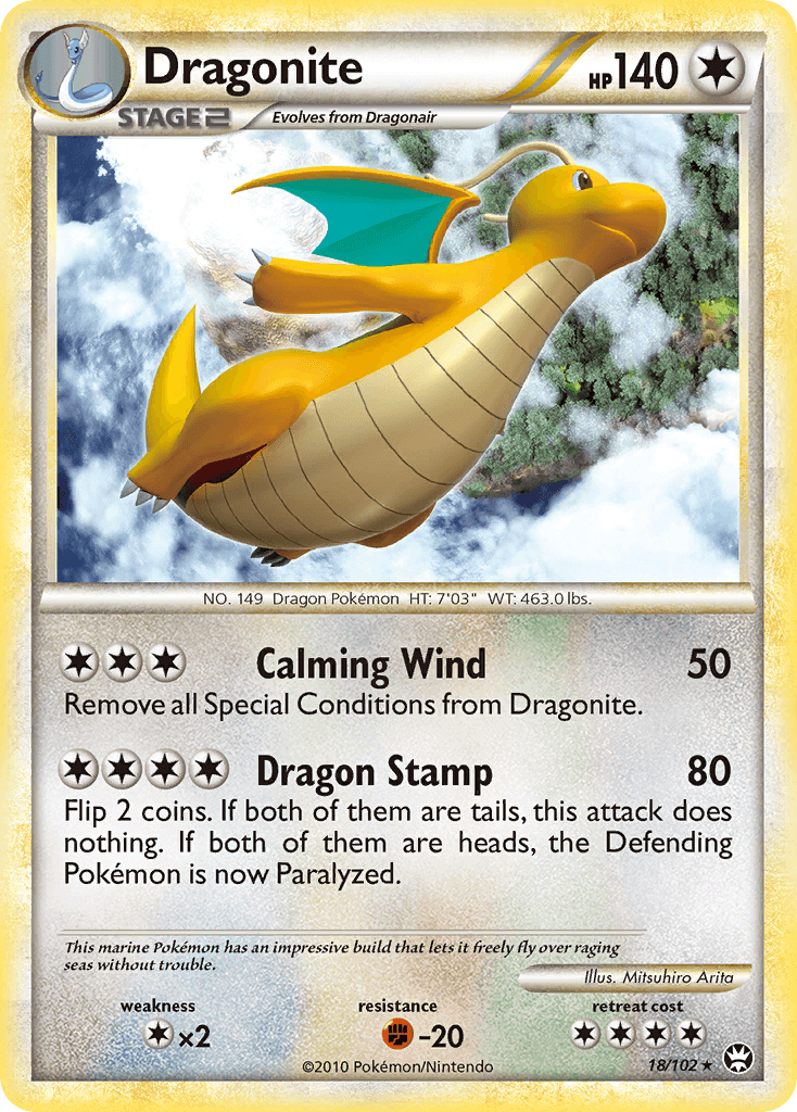 Dragonite HS—Triumphant card