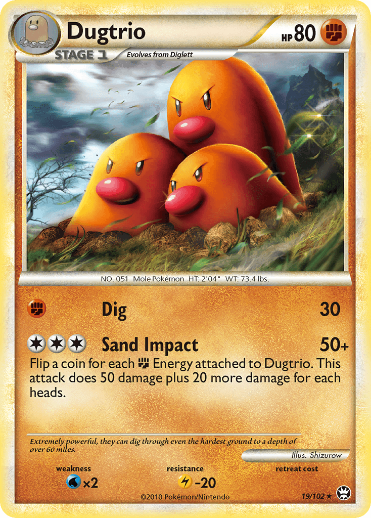 Dugtrio HS—Triumphant card