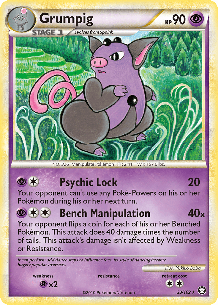 Grumpig HS—Triumphant card