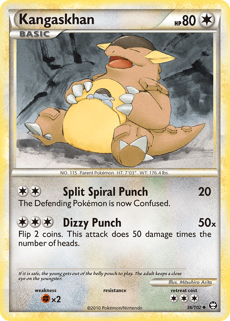 Kangaskhan HS—Triumphant card