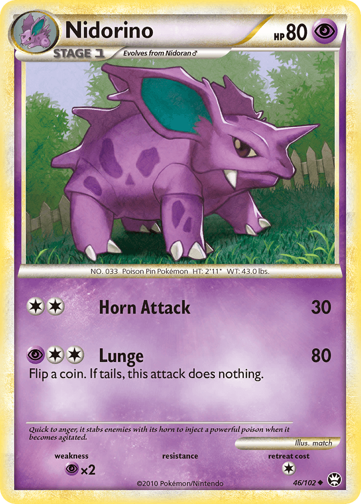 Nidorino HS—Triumphant card