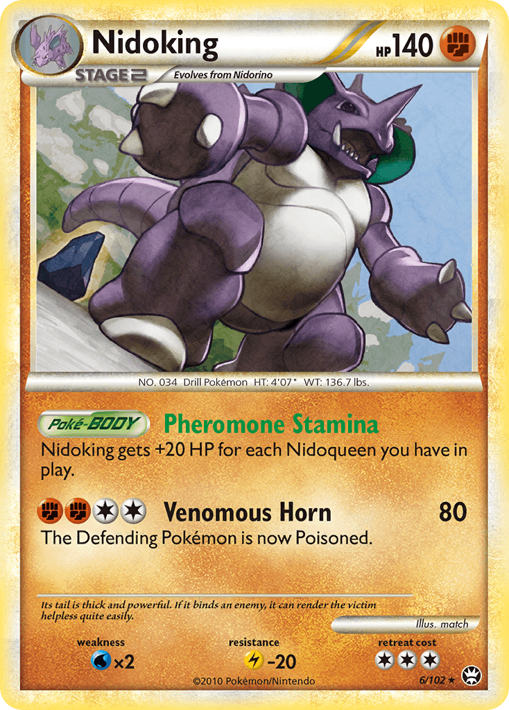 Nidoking HS—Triumphant card