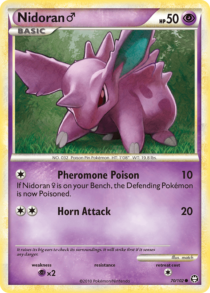 Nidoran ♂ HS—Triumphant card