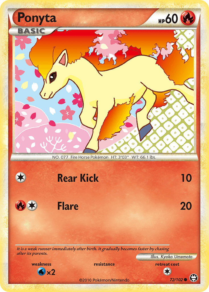 Ponyta HS—Triumphant card