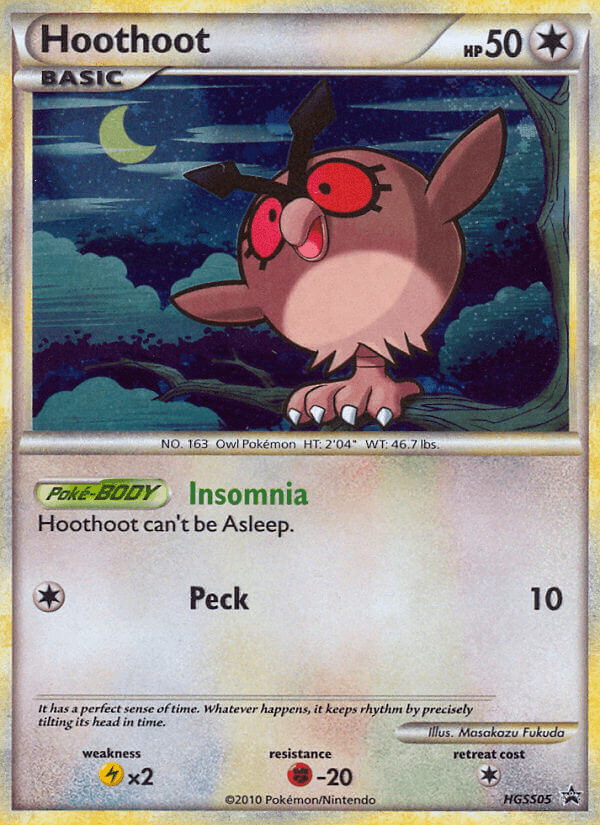 Hoothoot HGSS Black Star Promos card