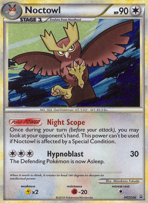 Noctowl HGSS Black Star Promos card
