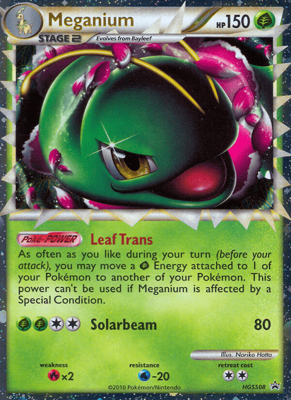 Meganium HGSS Black Star Promos card