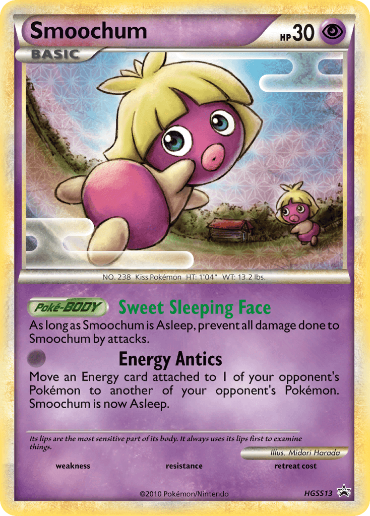 Smoochum HGSS Black Star Promos card