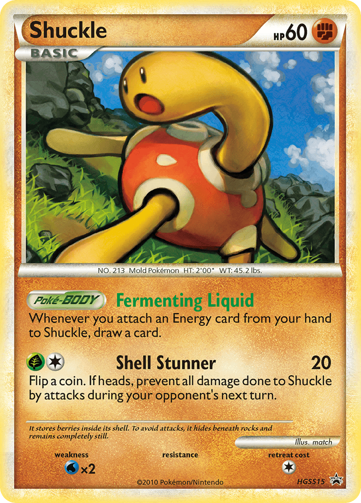 Shuckle HGSS Black Star Promos card