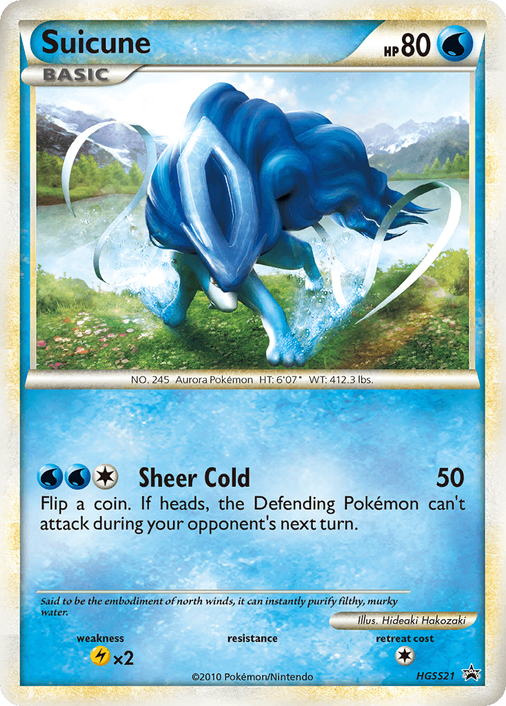 Suicune HGSS Black Star Promos card