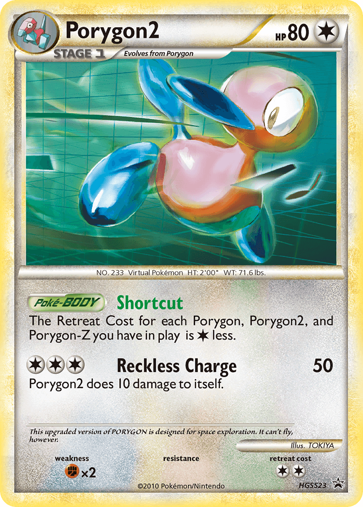 Porygon2 HGSS Black Star Promos card