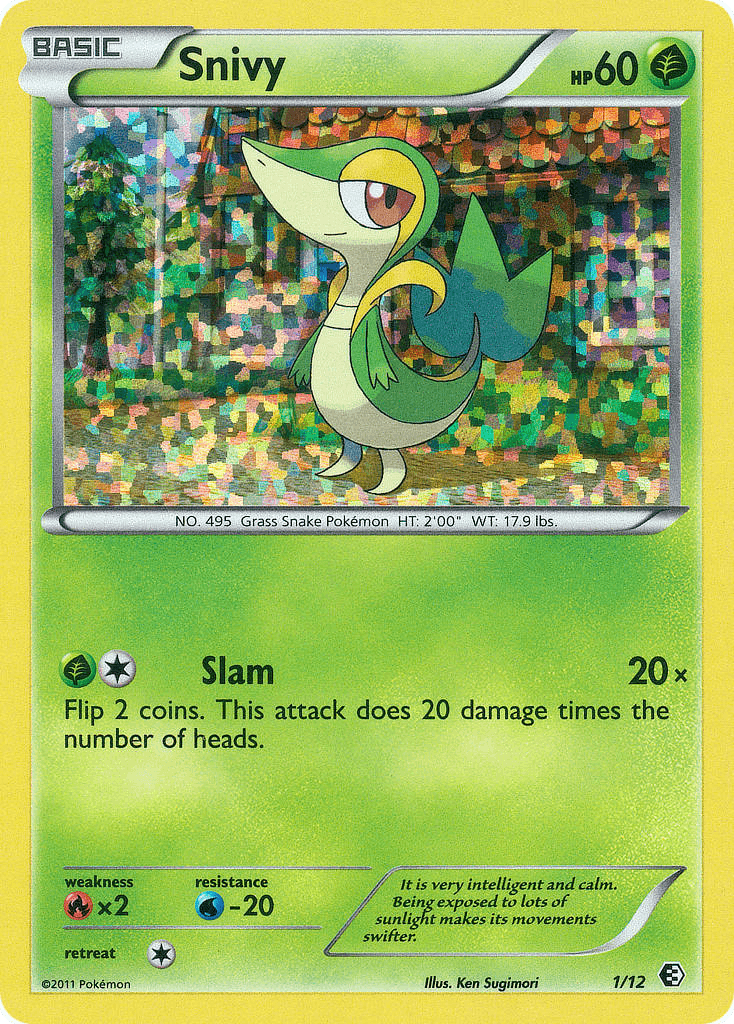 Snivy McDonald's Collection 2011 card