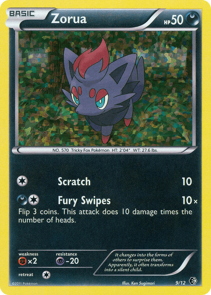 Zorua McDonald's Collection 2011 card