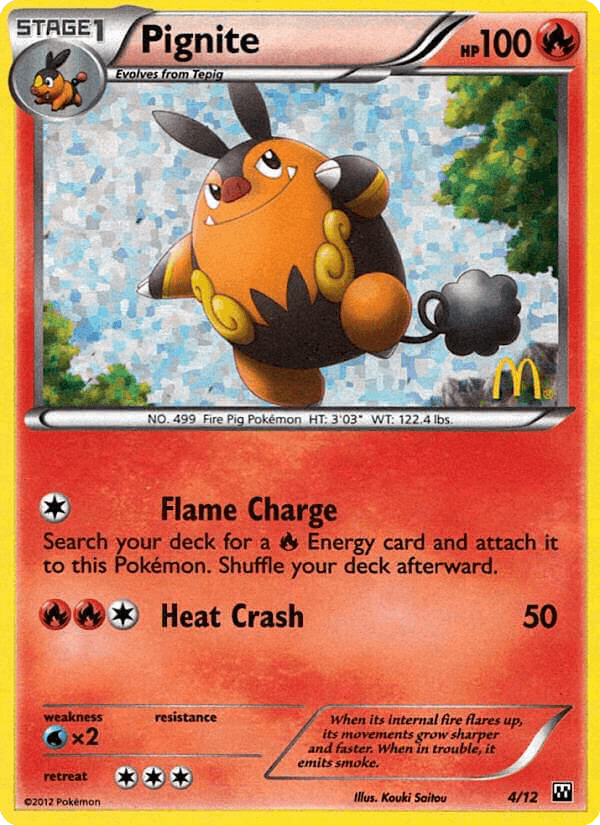 Pignite McDonald's Collection 2012 card
