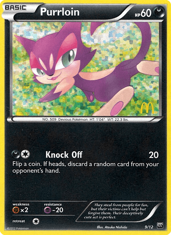 Purrloin McDonald's Collection 2012 card