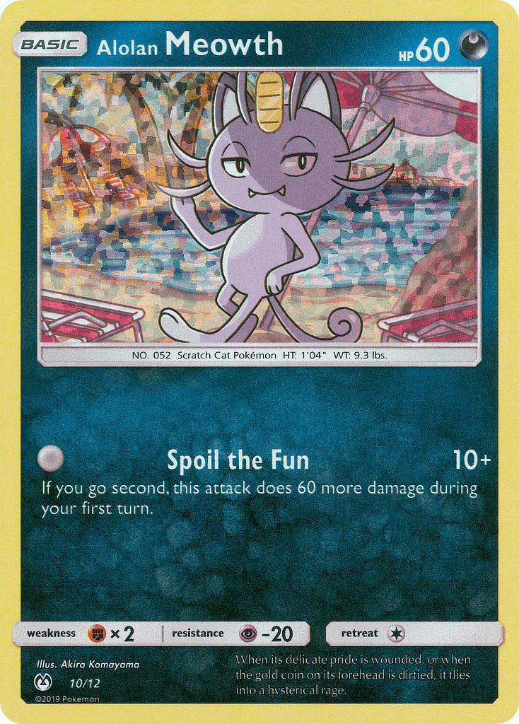 Alolan Meowth McDonald's Collection 2019 card