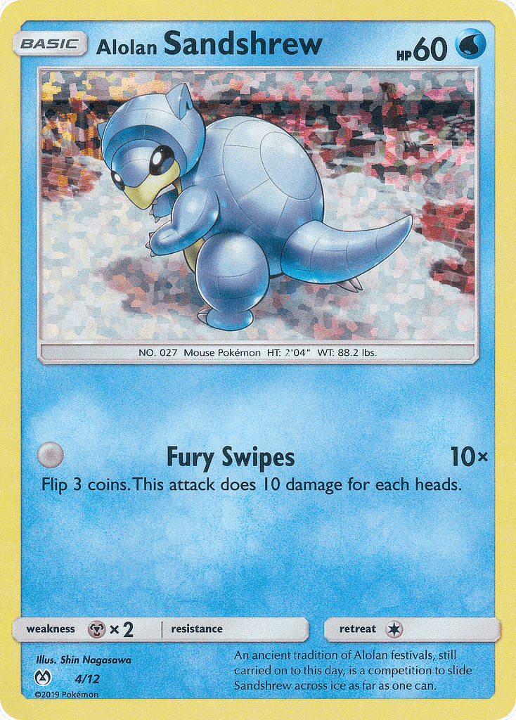 Alolan Sandshrew McDonald's Collection 2019 card