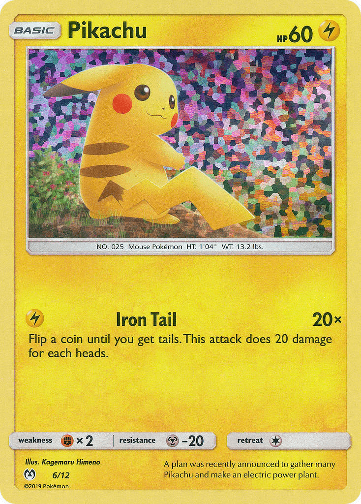 Pikachu McDonald's Collection 2019 card