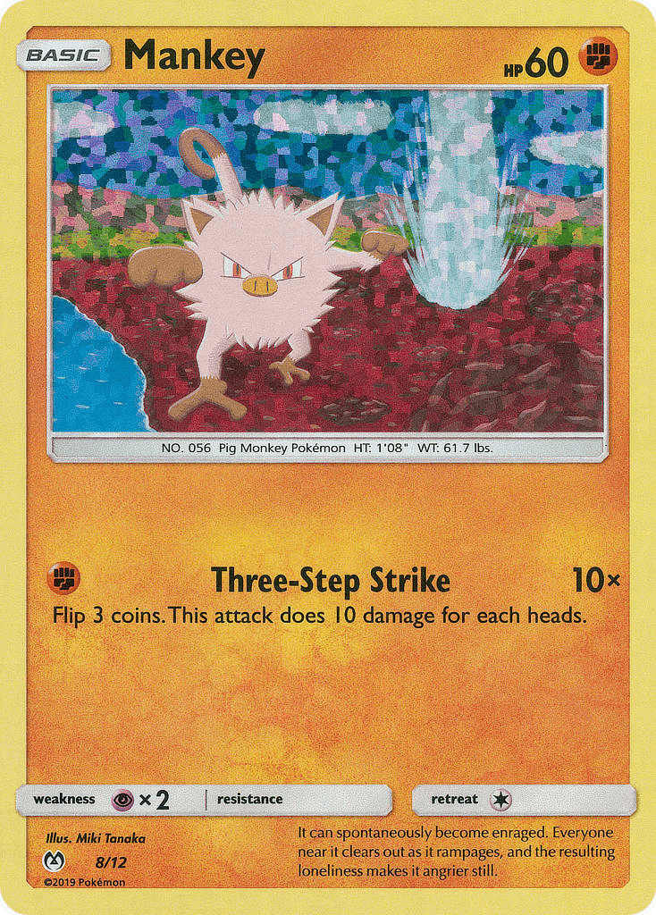 Mankey McDonald's Collection 2019 card