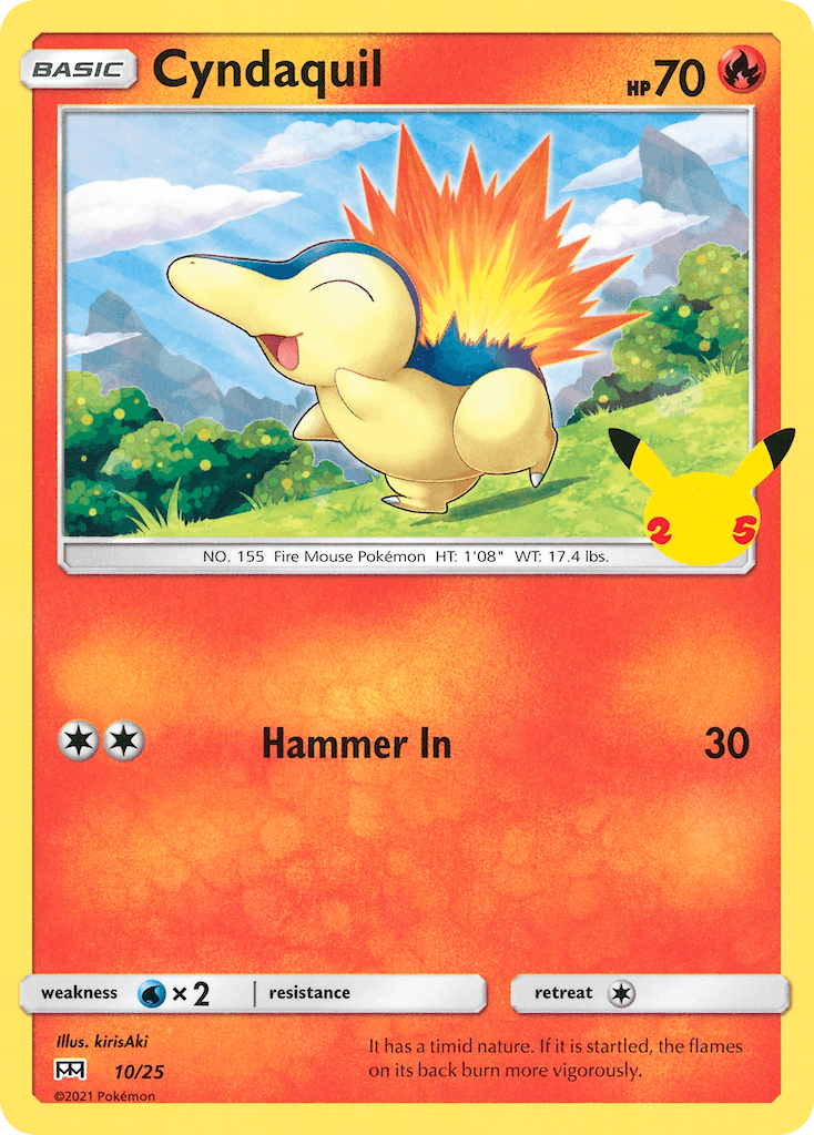 Cyndaquil McDonald's Collection 2021 card