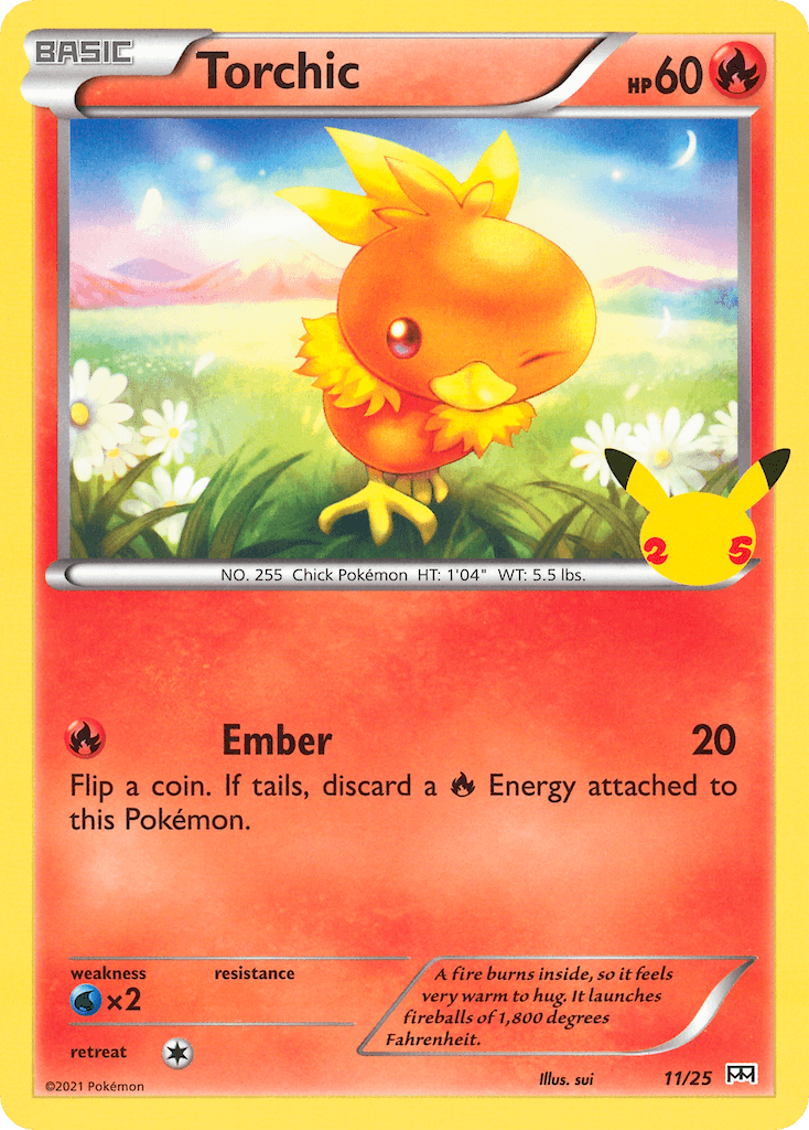 Torchic McDonald's Collection 2021 card
