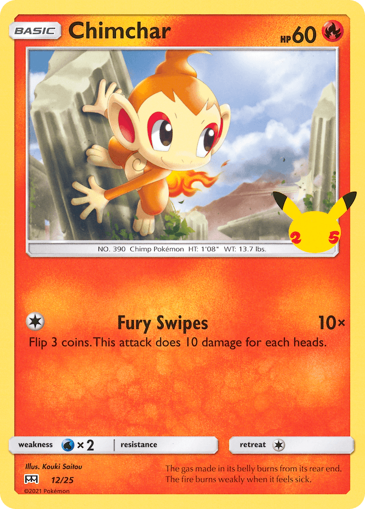 Chimchar McDonald's Collection 2021 card