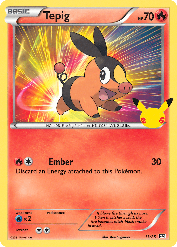 Tepig McDonald's Collection 2021 card