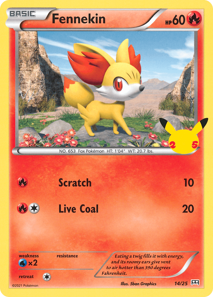 Fennekin McDonald's Collection 2021 card