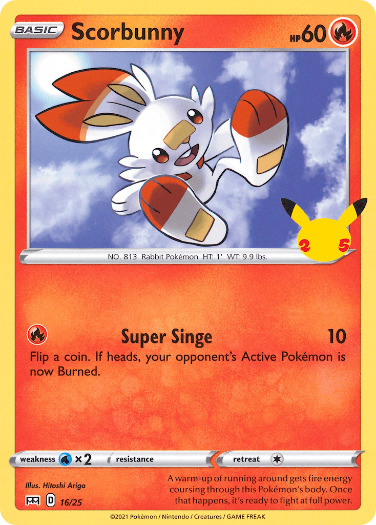 Scorbunny McDonald's Collection 2021 card